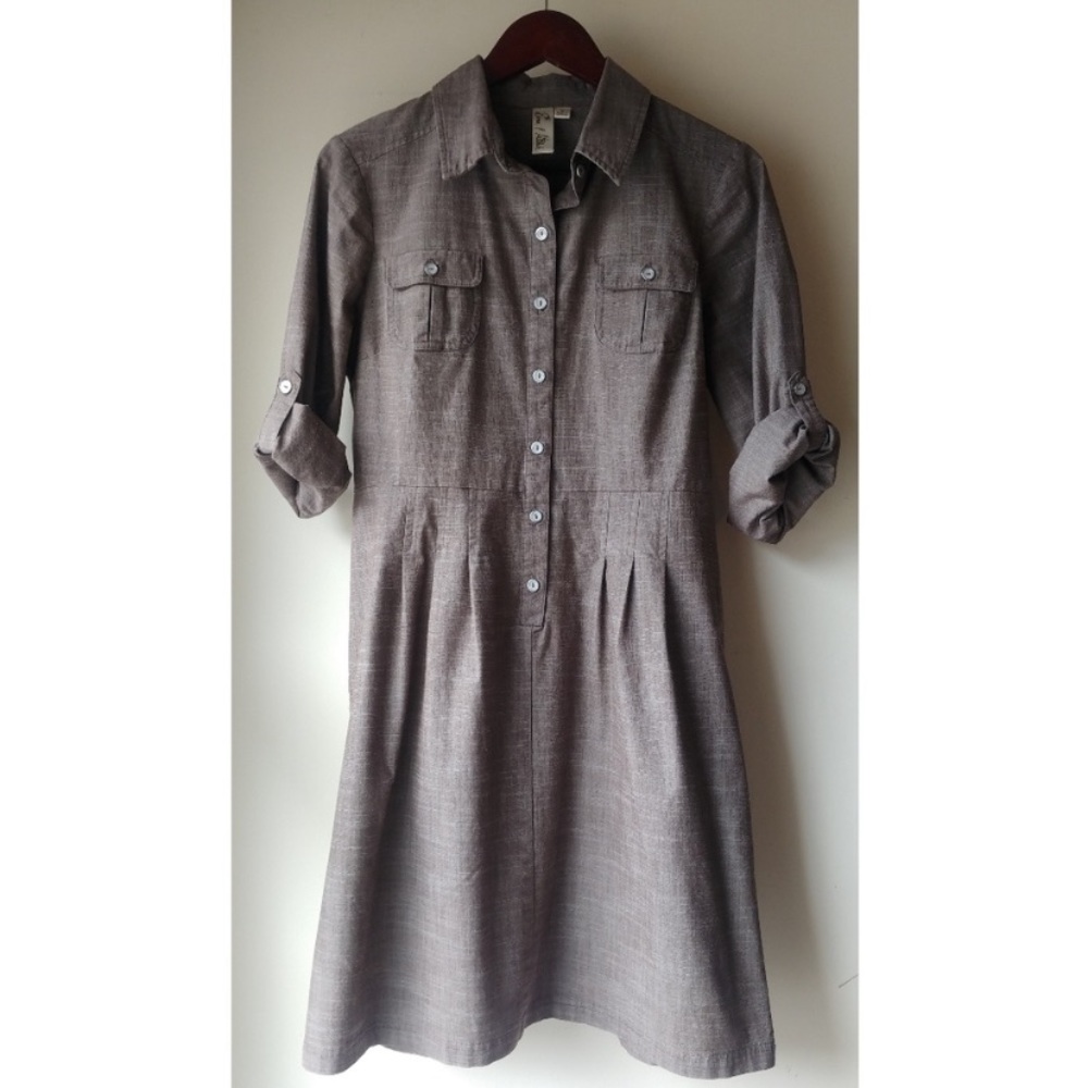 Chambray shirt dress